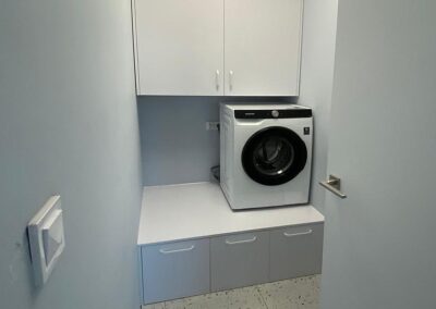 Pomieszczenie gospodarcze z zabudową pralki